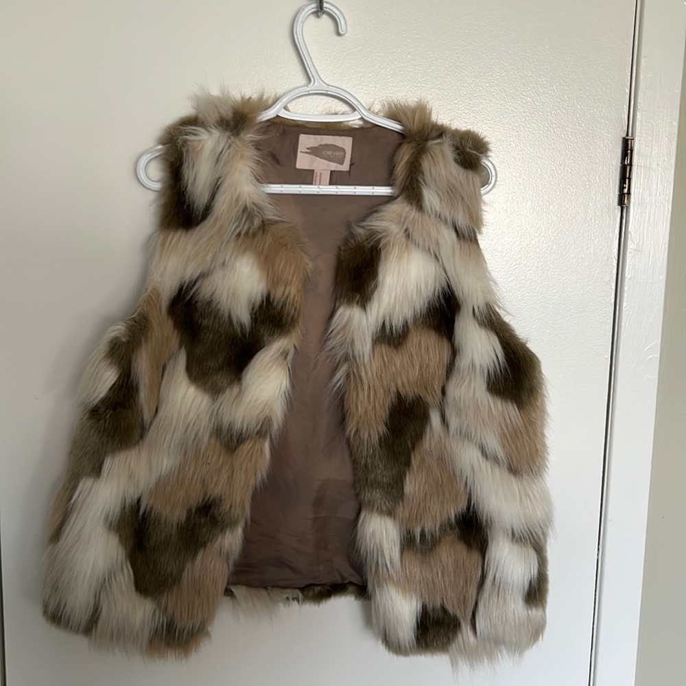 Faux fur vest